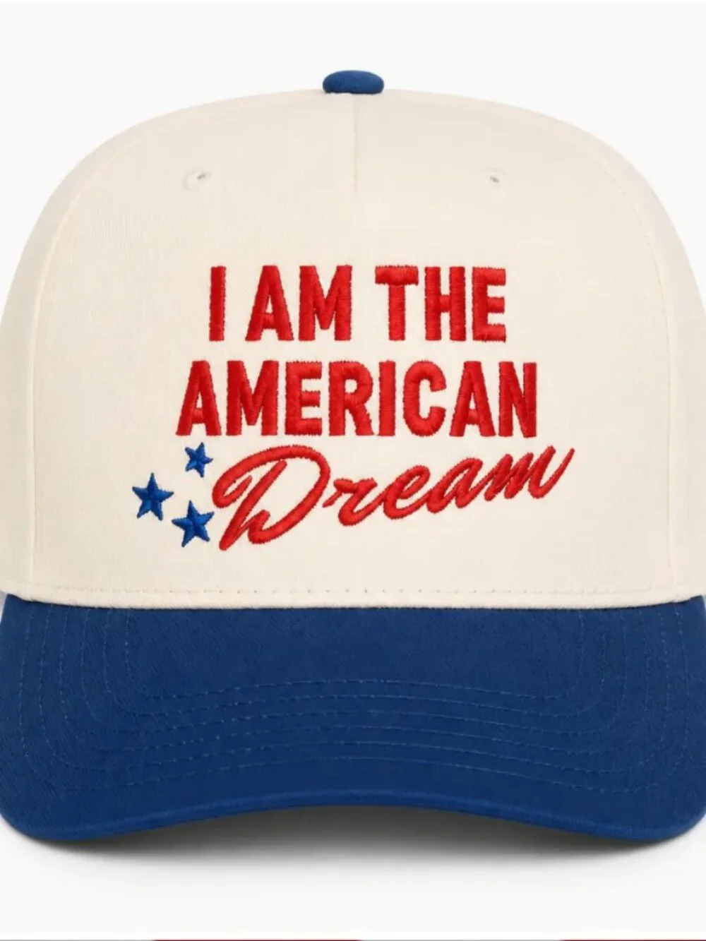 I Am The American Dream Patriotic Canvas Hat – Vintage USA Snapback